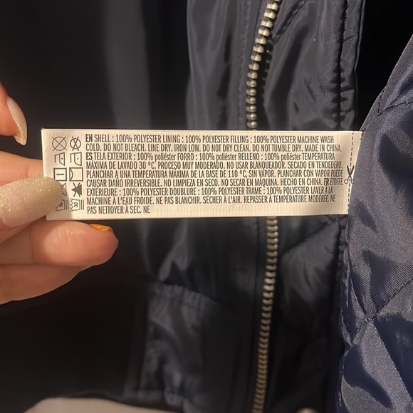 Navy blue bomber jacket - Picture 2 of 4